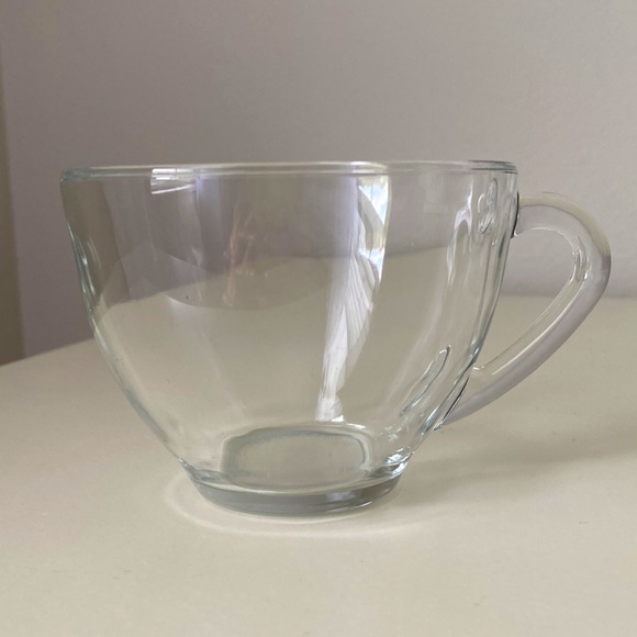 Arcoroc FRANCE set of 4 little elegant Glass Teacups Vintage Clear Glass - Picture 6 of 11